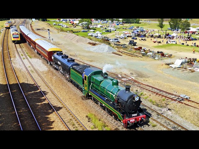 Hunter Railcars 2703 2753 2757 2707 - Maitland Steamfest 2025