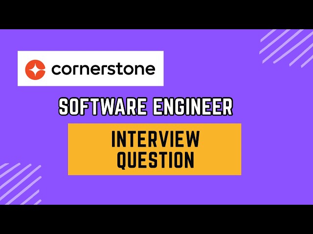 Cornerstone OnDemand Interview Experience | Software Engineer | Round 1