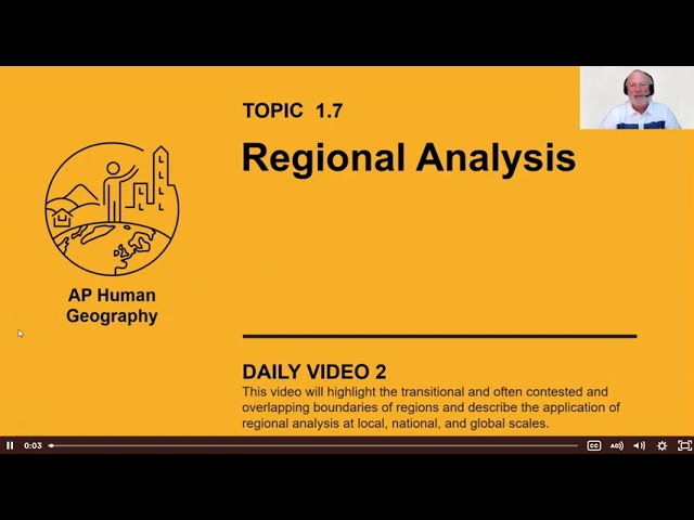 Regional Analysis 1.7