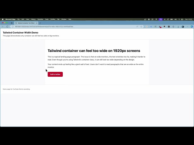 Tailwind Container Too Wide? Fix It With max-w (1920px Fix)