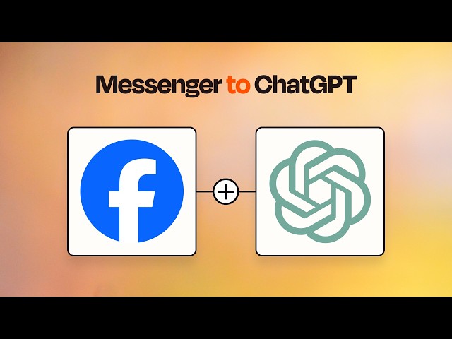 Facebook Messages to ChatGPT | Automatically Respond to Messages