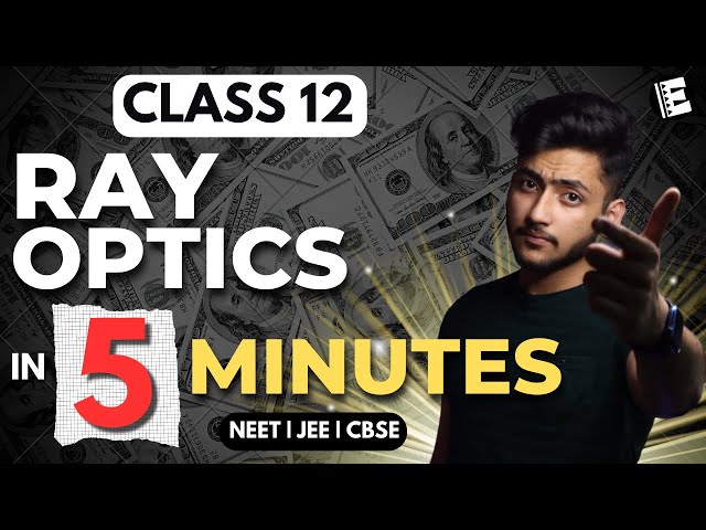 Ray Optics Class 12 Physics  In 5 Minutes | Quick Revision | NEET, JEE & CBSE | Physics