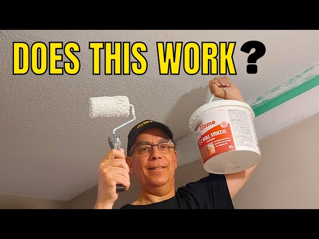 Attempting to Roll On Popcorn Ceiling | Will it Turn Out?