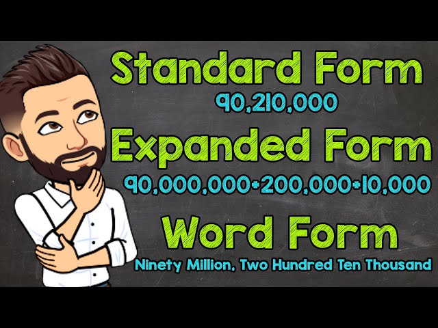 Whole Number Expanded Form, Word Form, and Standard Form | Math with Mr. J