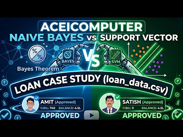 #aceicomputer Naive Bayes ClassifierSupport Vector Machines (SVM) Machine Naive Bayes and SVM