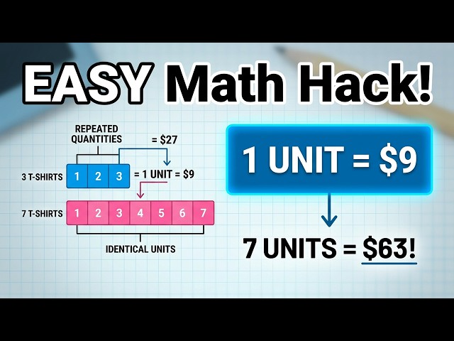 Bar Model Drill: Repeated Units!  |  Primary 5 Math  |  Red Dot Math Lab