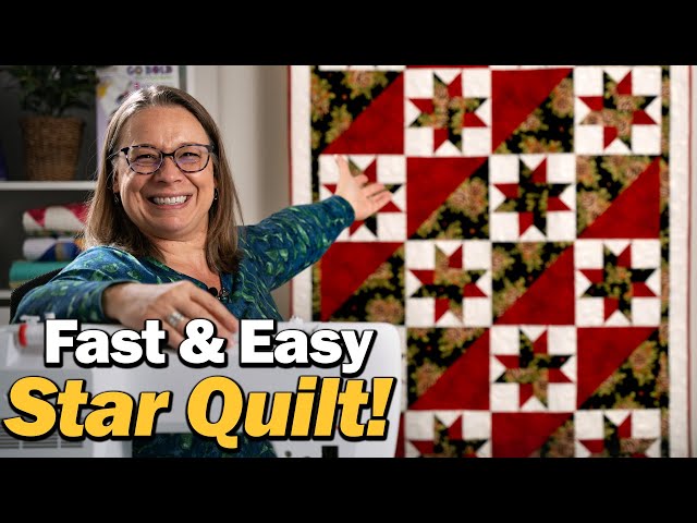 Easy STAR Block Quilt Tutorial! 🧵 Sew Along with Fran