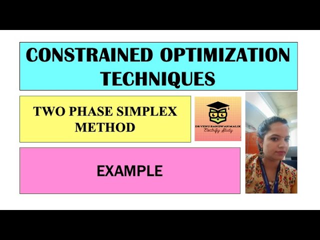 Two Phase Simplex Method In LPP - Example 1