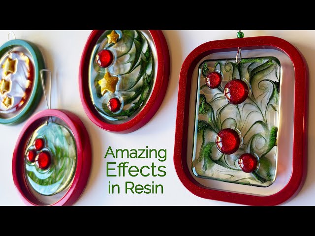 Make Resin Ornaments, Jewelry 3 Amazing Techniques #resinjewelry #resinmolds #resin #asmr #resinart