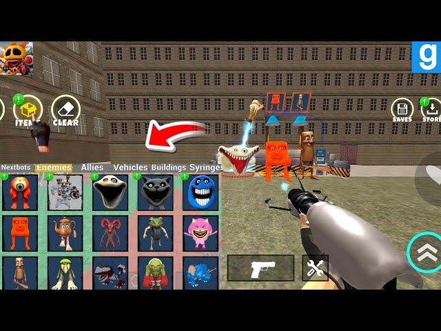 Nextbots in playground mod updated new hungry snake worm tok tok matah pit boss 😱 chasing nextbots 🔥