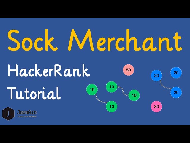 Sales by Match | Sock Merchant HackerRank Solution [O(N)] sock merchant hackerrank problem