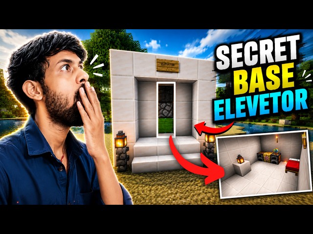The SECRET Minecraft ELEVATOR 😱 That Takes You Straight to Your Underground Base!