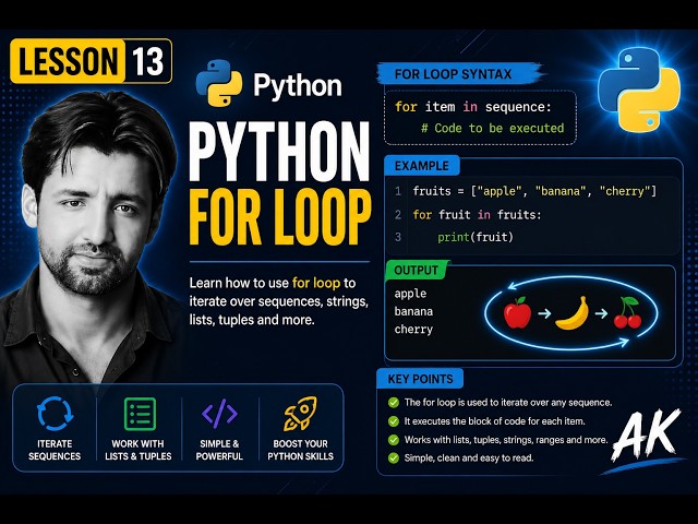 Lesson 13  Python For Loop