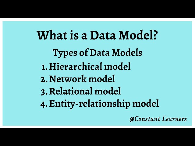 3. What is a data model? Hierarchical | Network | Relational | Entity-relationship model