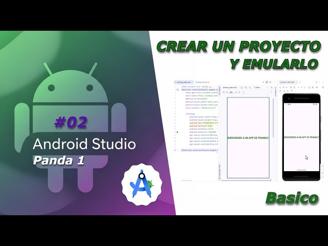 Como Crear el primer PROYECTO y EMULARLO en Android Studio Panda 1#tutoriales #androidstudio