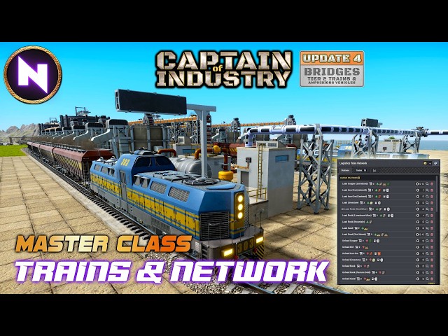 Everything You Need to Know About TRAINS & NETWORKS in CAPTAIN OF INDUSTRY - Update 4 | Master Class