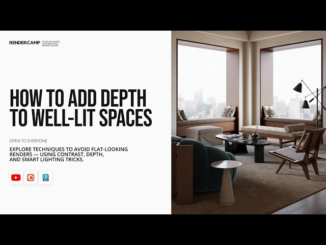 From Flat to Fabulous: Depth Tricks in 3Ds Max + Corona | Interior Rendering for Beginners