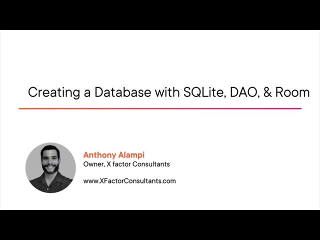Android Database Skills: Creating a Database with SQLite, DAO, and Room Course Preview