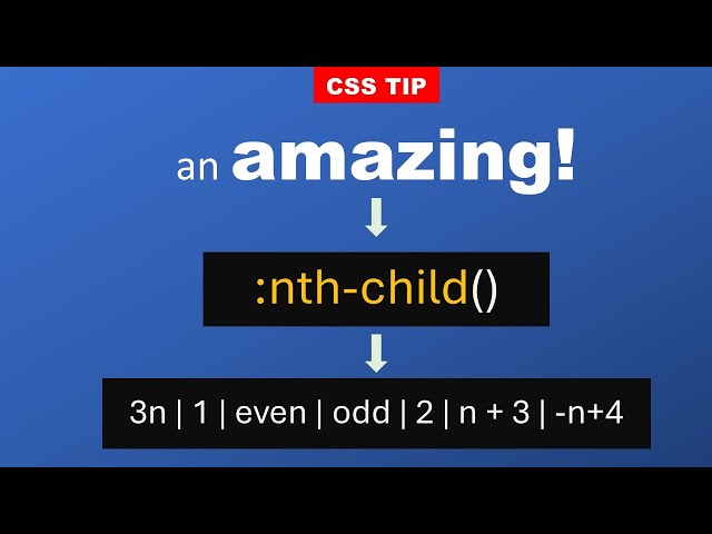 Understanding the nth child Selector in CSS | nth-child property in CSS