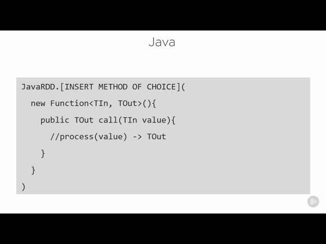 27 Java in Spark