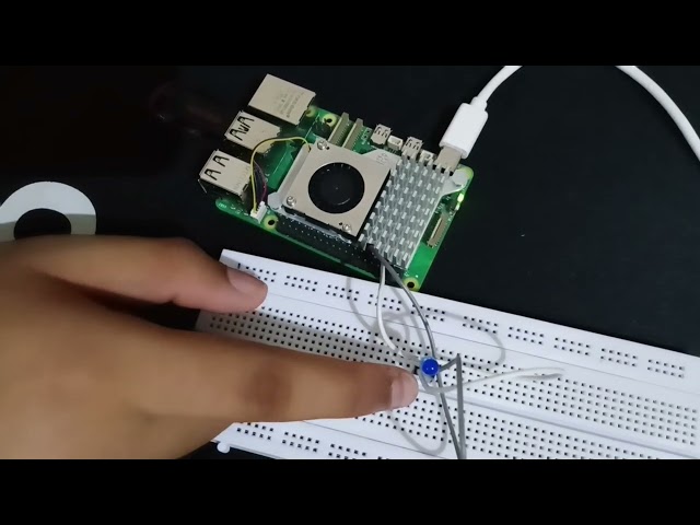 LED Control using Raspberry Pi 5 GPIO with Python.