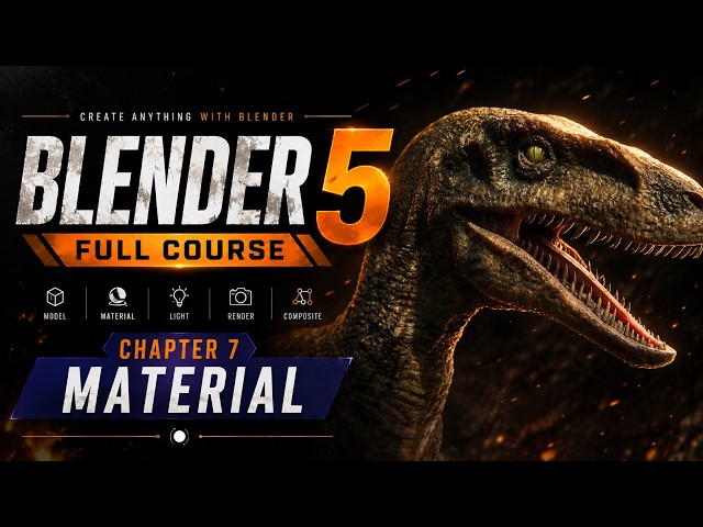 Blender 5 Full Course Part 7 - Material