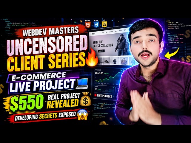 😱 They Paid Me $550 to Build This E-Commerce Website LIVE (Full Dev Breakdown)