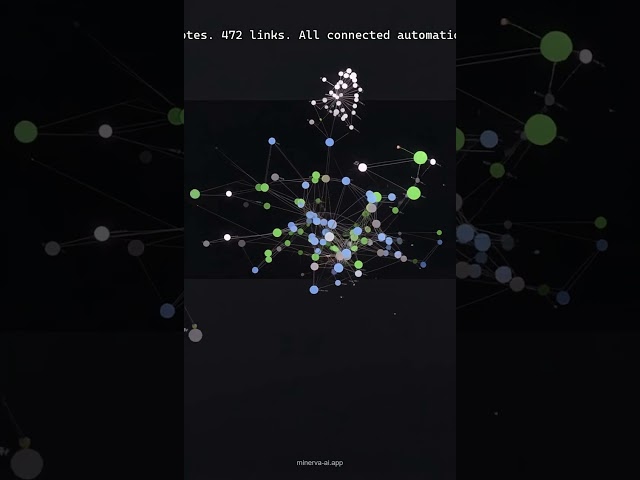 Knowledge graph in action — MinervaAI