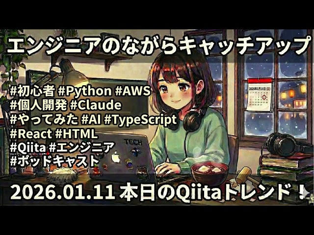 【26.01.11】エンジニアのながらキャッチアップ 〜本日のQiitaトレンド〜