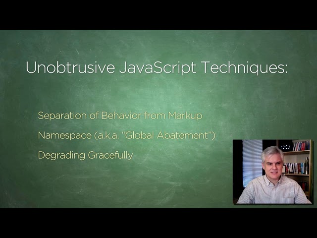 18 Unobtrusive JavaScript