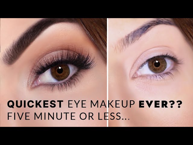 QUICK EASY EYE MAKEUP TUTORIAL | Lazy? No Time? In A Hurry? Well...this is for you!