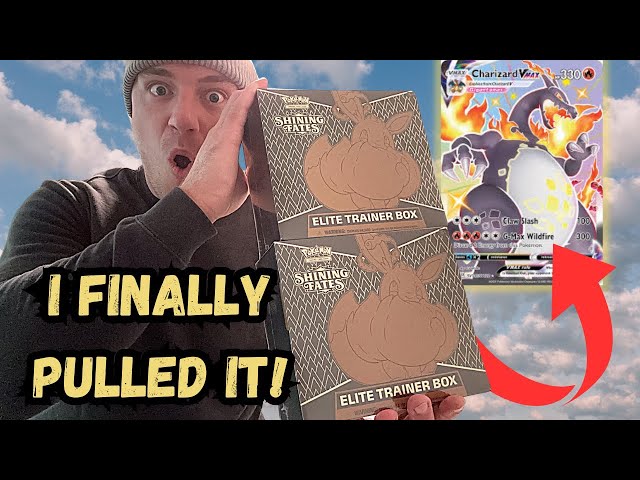 I Pulled Shiny Charizard VMAX From 2 Shining Fates Pokemon Boxes