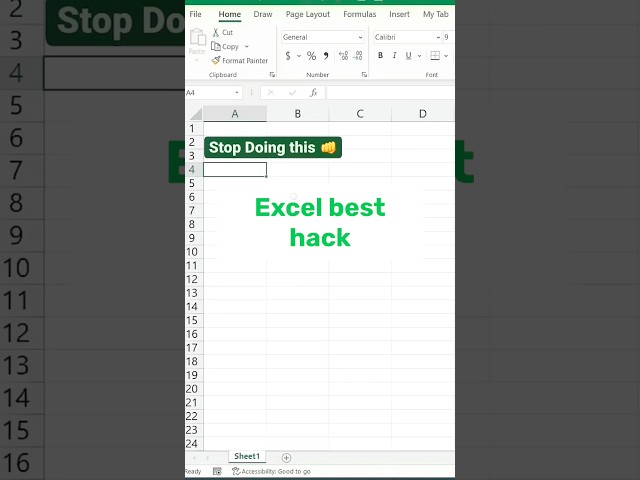 Excel best hack new trick excel