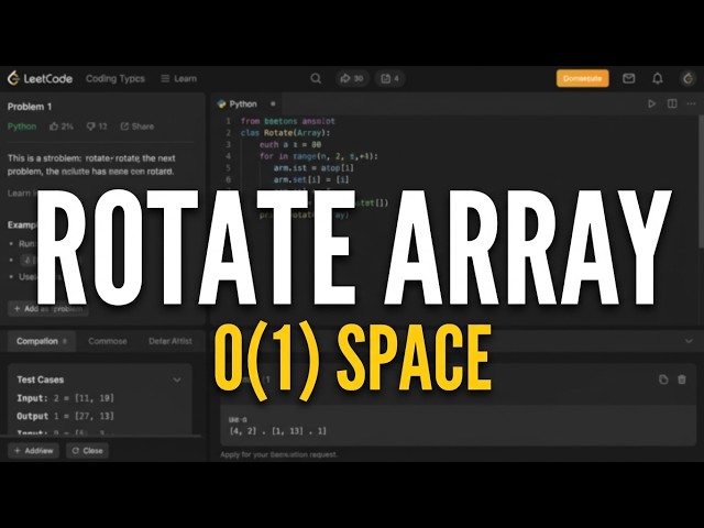 [LeetCode] 189 - Rotate Sorted Array || Day 1 of DSA