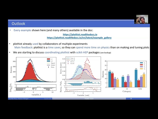 Plothist: visualize and compare data in a scalable way and a beautiful style - Tristan Fillinger