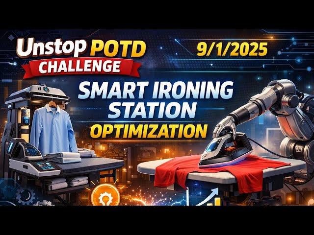 Why This Ironing Problem Is Easier Than It Looks🔥😎 | Unstop POTD 9/1/2026 | Python & Java Solution