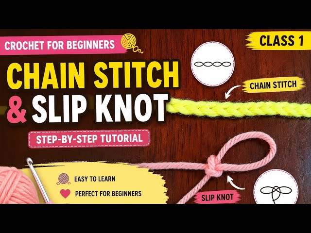 Crochet Chain Stitch & Slip Knot for Beginners | Malayalam Tutorial