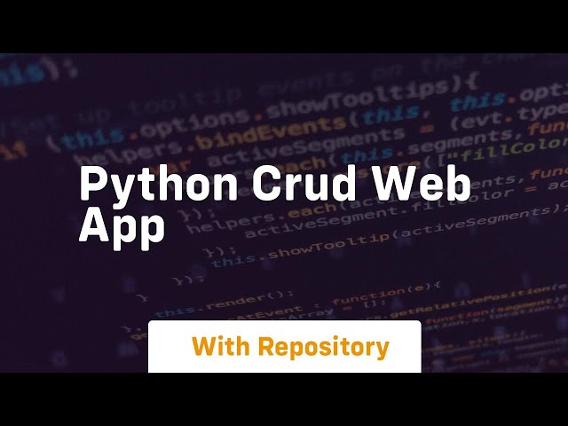 python crud web app