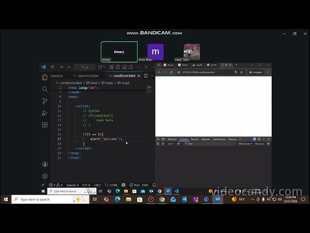 3 Lecture Java Script Operators and Condition