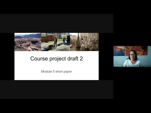 IDS 150 Module 5 Project draft parts 2 & 3 - new rubric