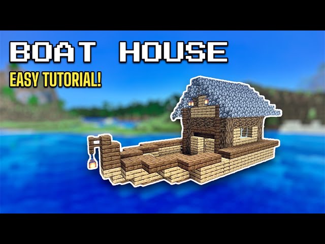 Minecraft Tutorial: How To Build A Boat House!