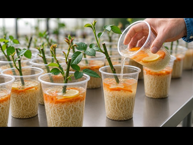Just Rice! Roses Will Instantly Take Root, Sprout, And Bloom All Year Round!