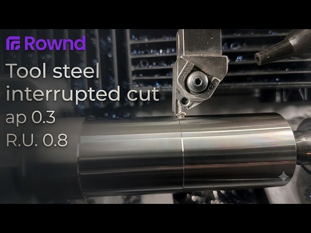 Turning Tool Steel: Mastering Interrupted Cuts | Finish Pass Parameters, Rownd Precision CNC Desktop