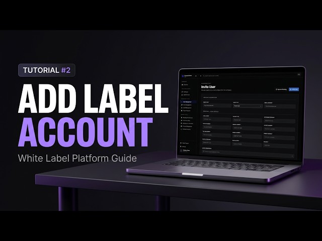 How to Add an LabelAccount In White Label Dashboard | DNM White Label Tutorial #2
