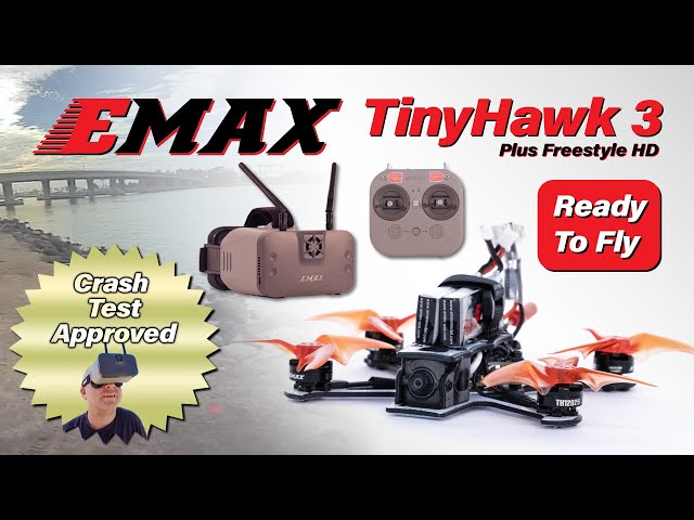 EMAX TinyHawk 3 Plus Freestyle HD - Fast, Fun, FPV in a "ready to fly" kit