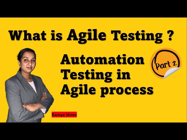 agile testing tutorial for beginners I what is agile testing I automation testing in agile process