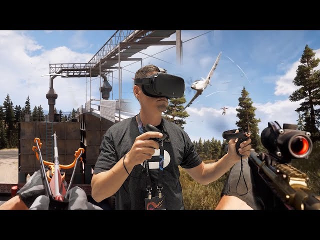 Far Cry 5 VR 180 gameplay with AMD RX 590 VR Mod for Oculus Rift VorpX 2019