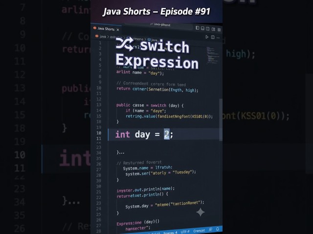 Switch Expressions in Java in 10 Seconds ☕ | Modern Java #Shorts #switch #java