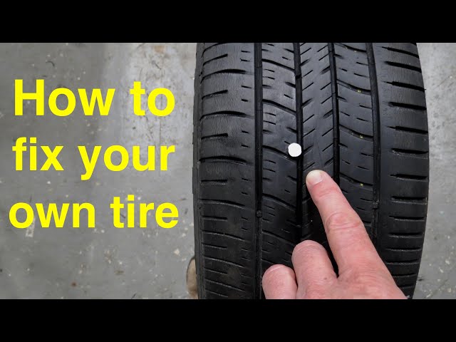 DIY ● How To Fix a Flat Tire with a Plug !