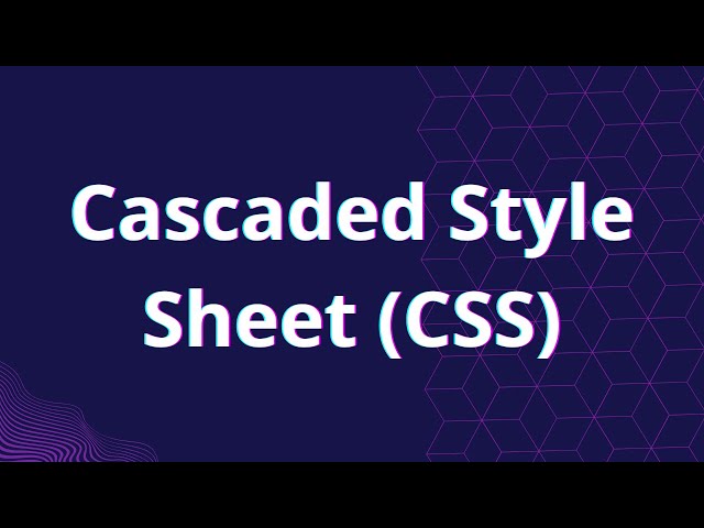 Cascaded Style Sheet (CSS)